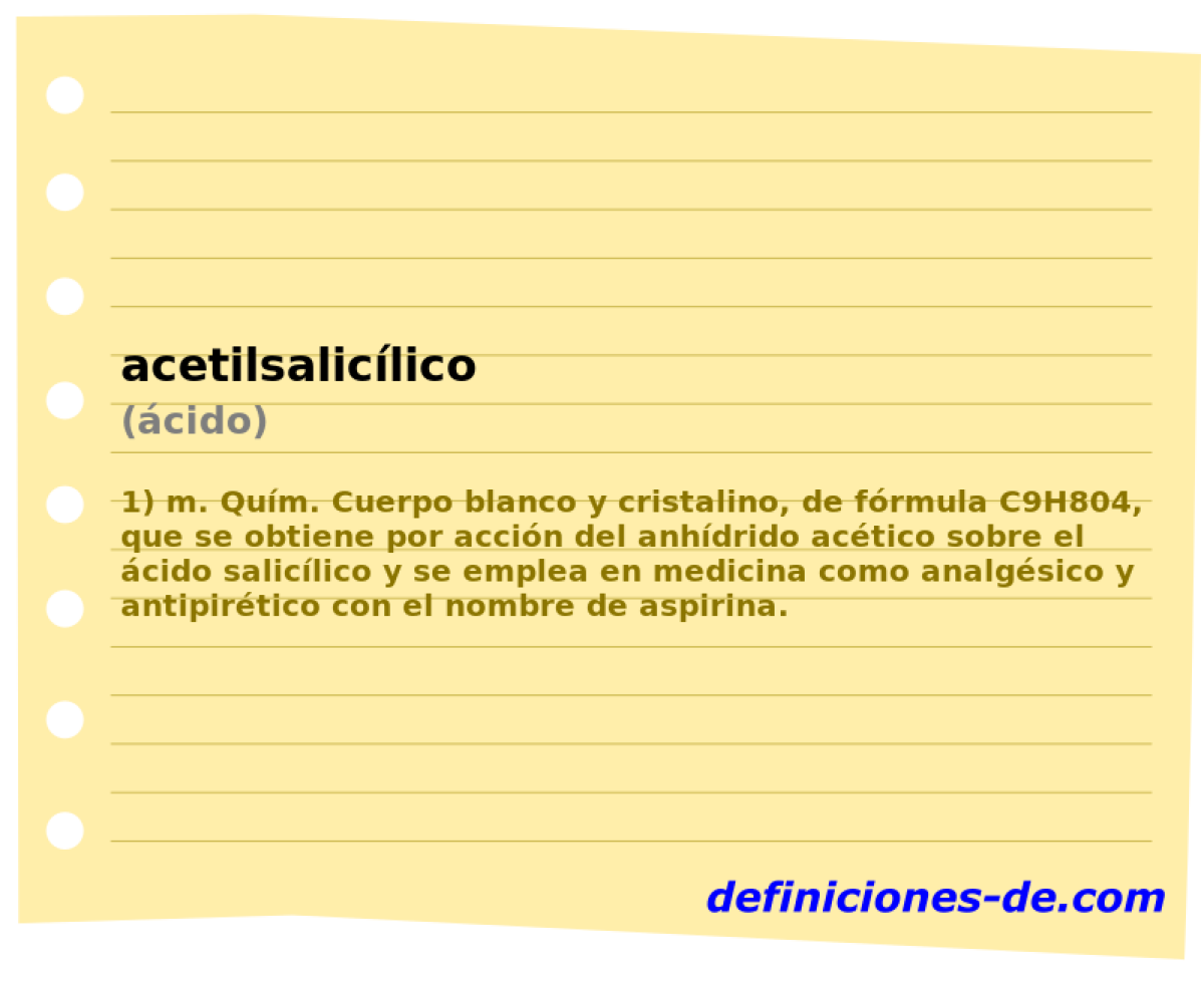acetilsaliclico (cido)