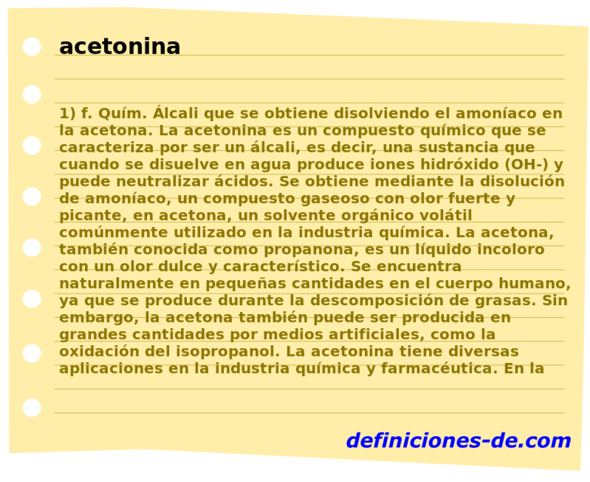 acetonina 