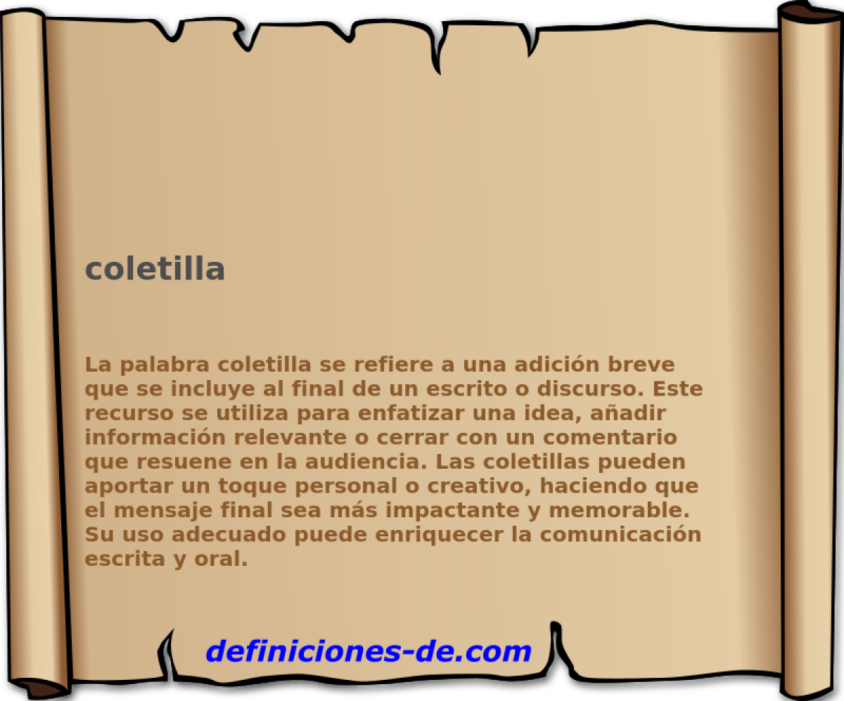 coletilla 