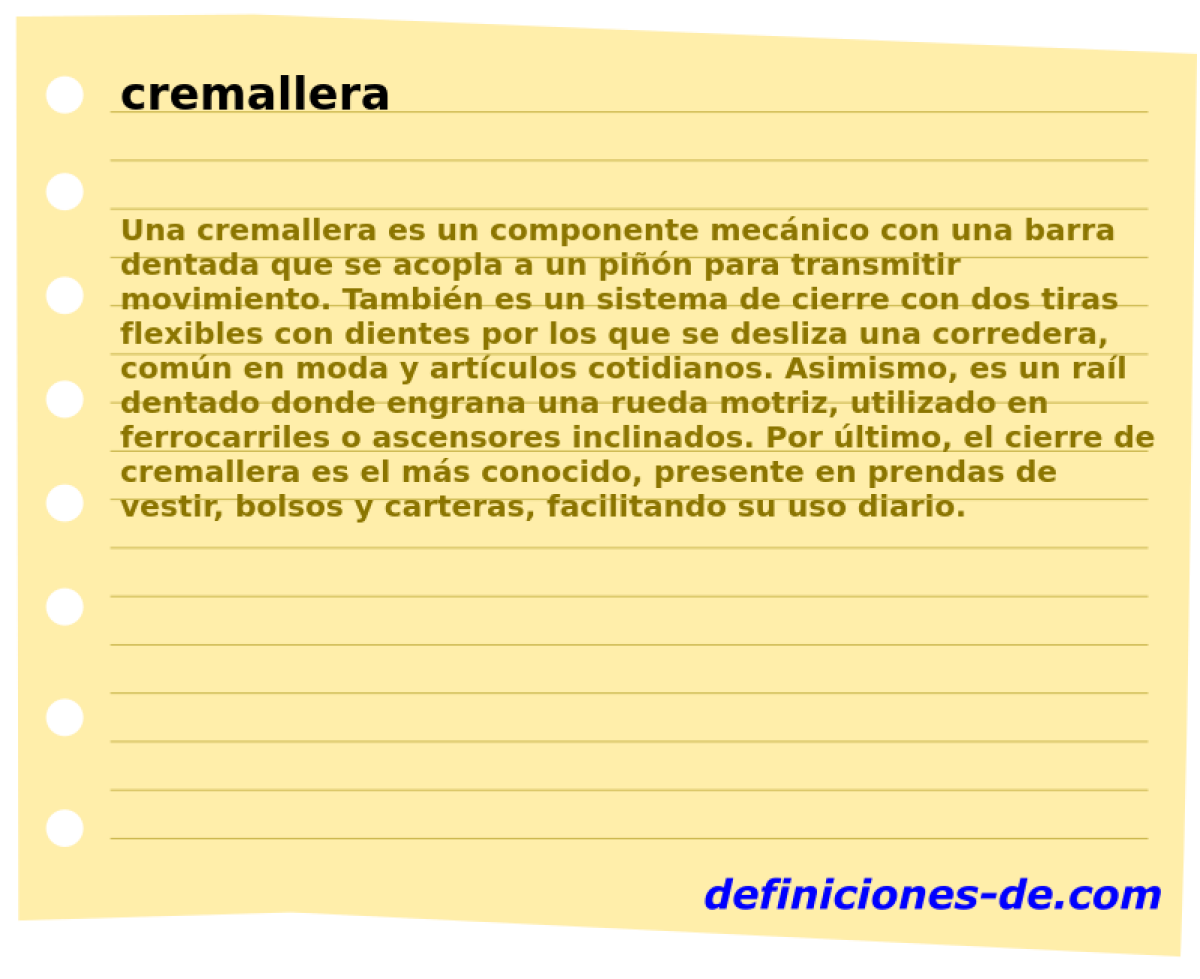 cremallera 