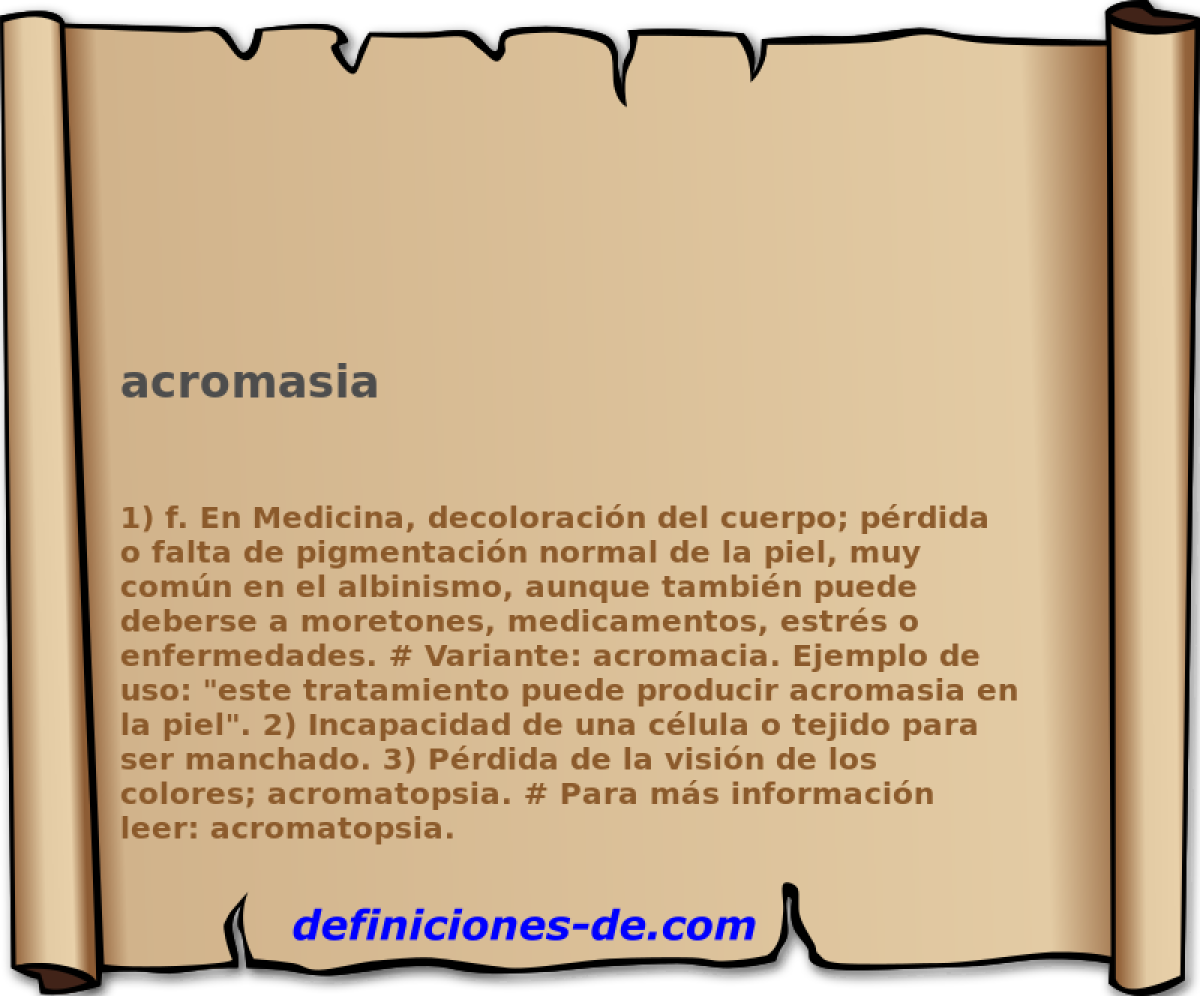 acromasia 