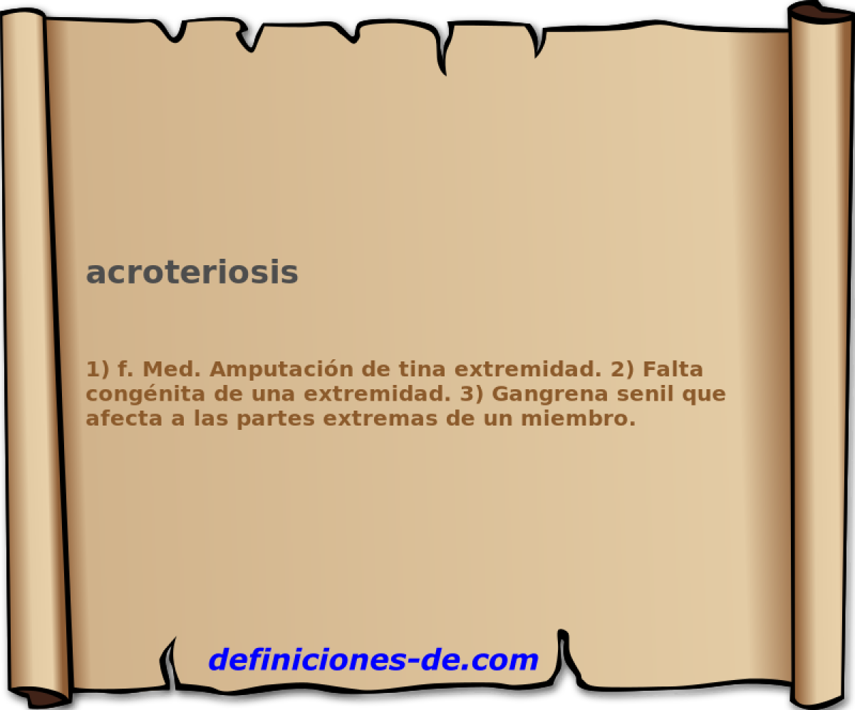 acroteriosis 