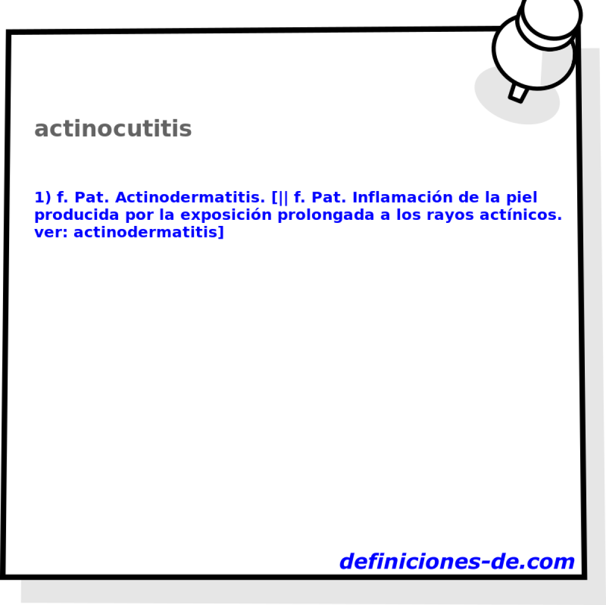 actinocutitis 