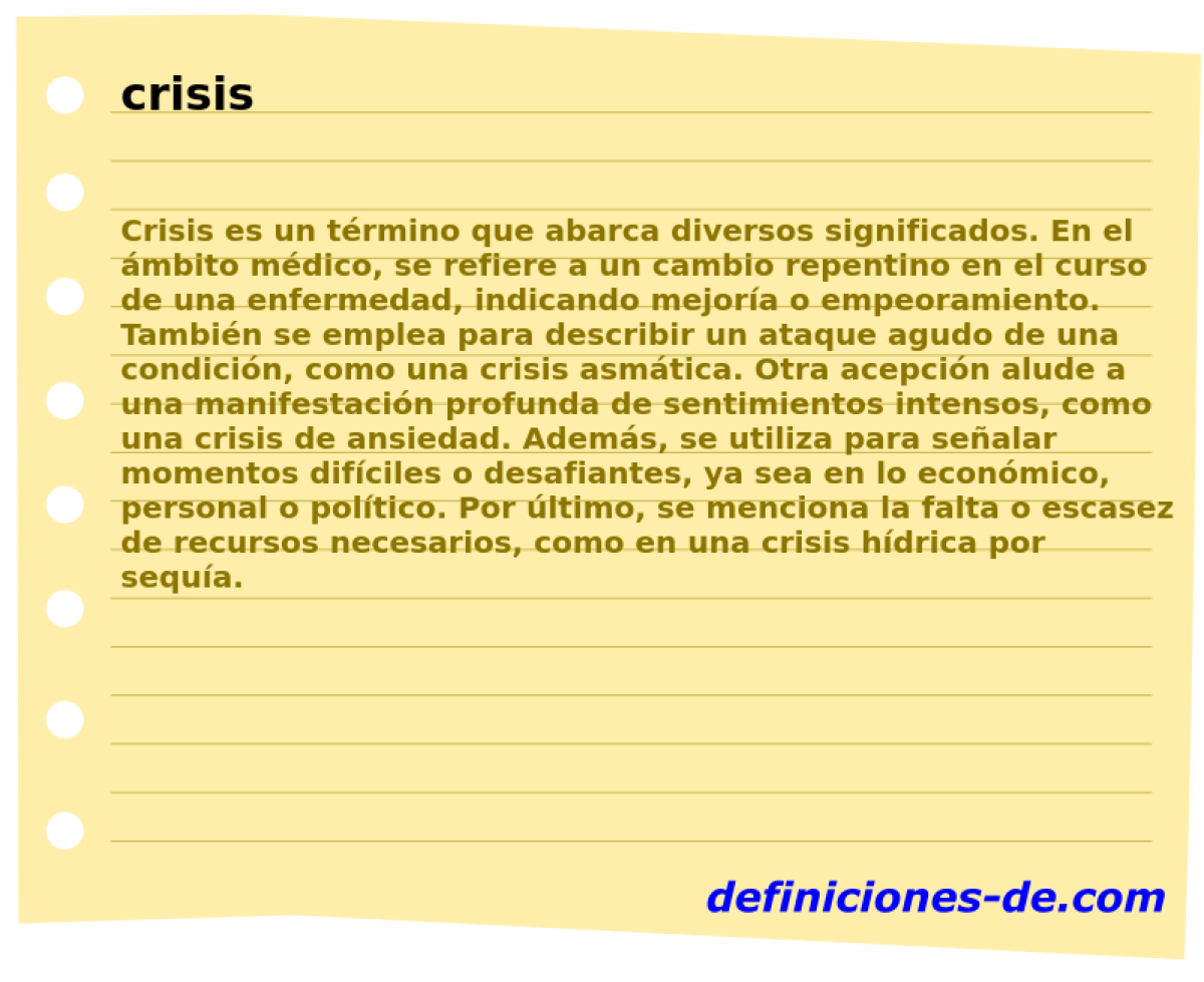 crisis 