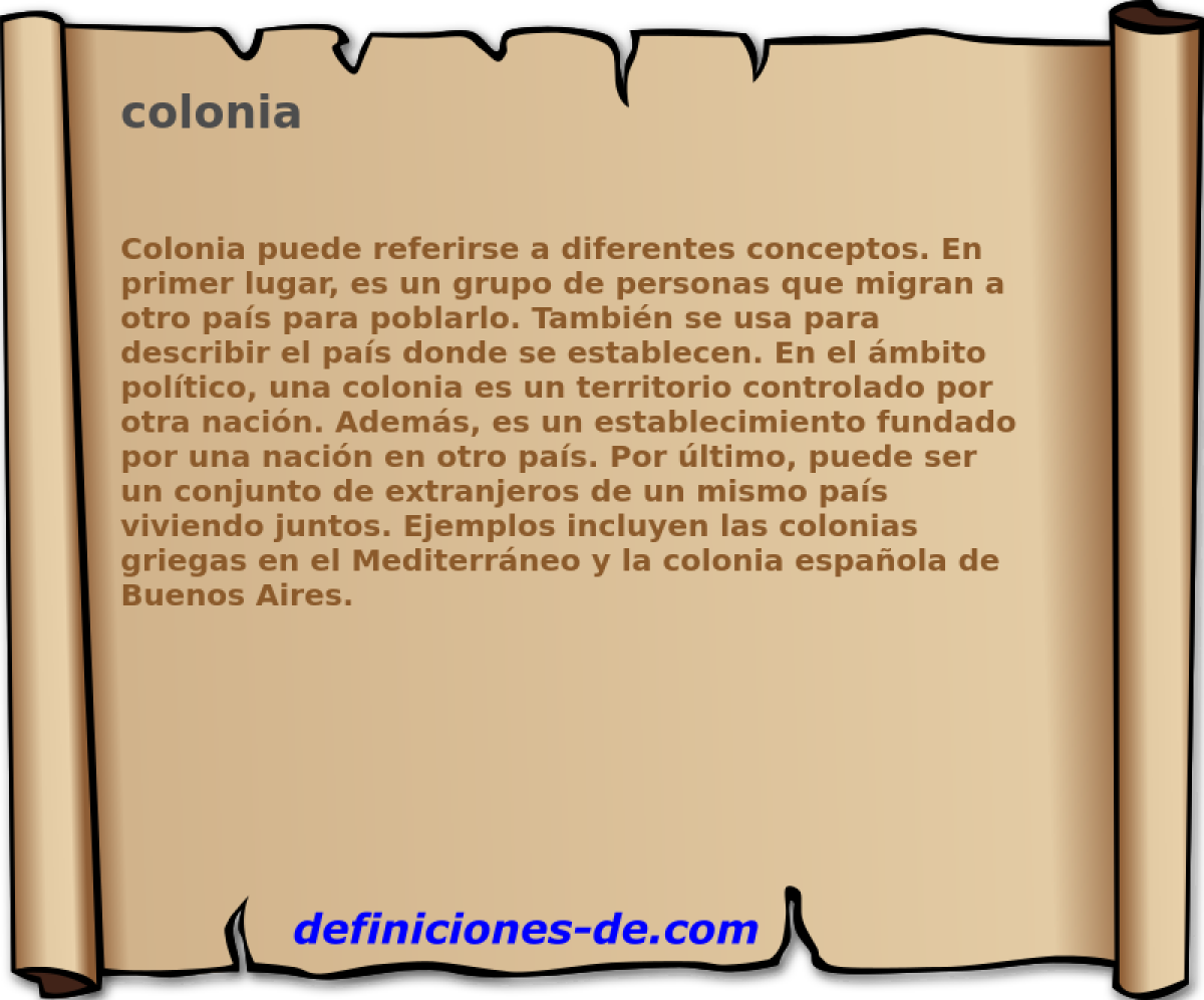 colonia 