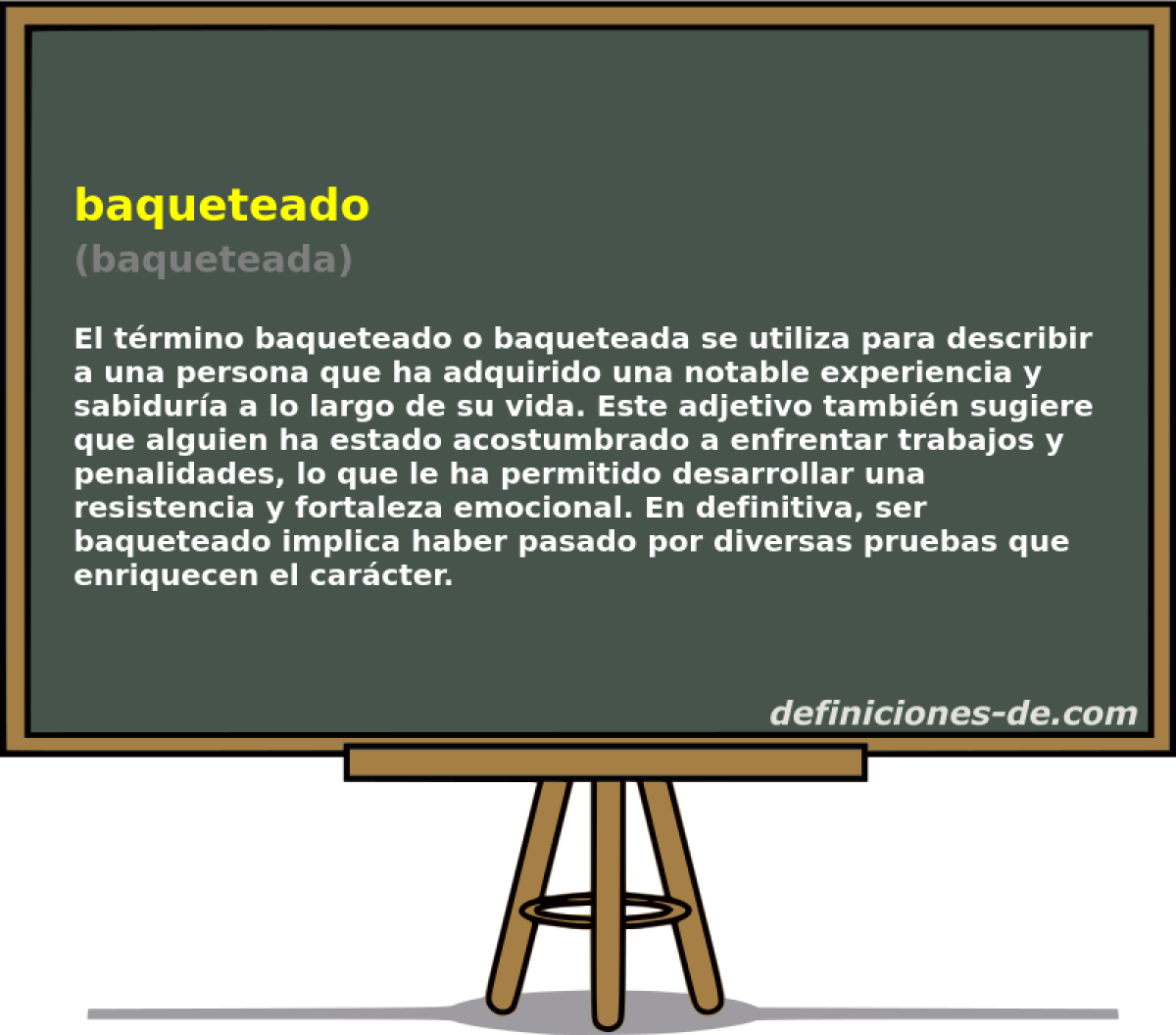 baqueteado (baqueteada)