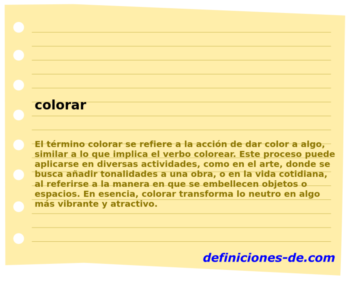 colorar 