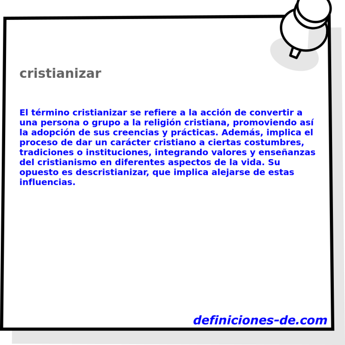 cristianizar 