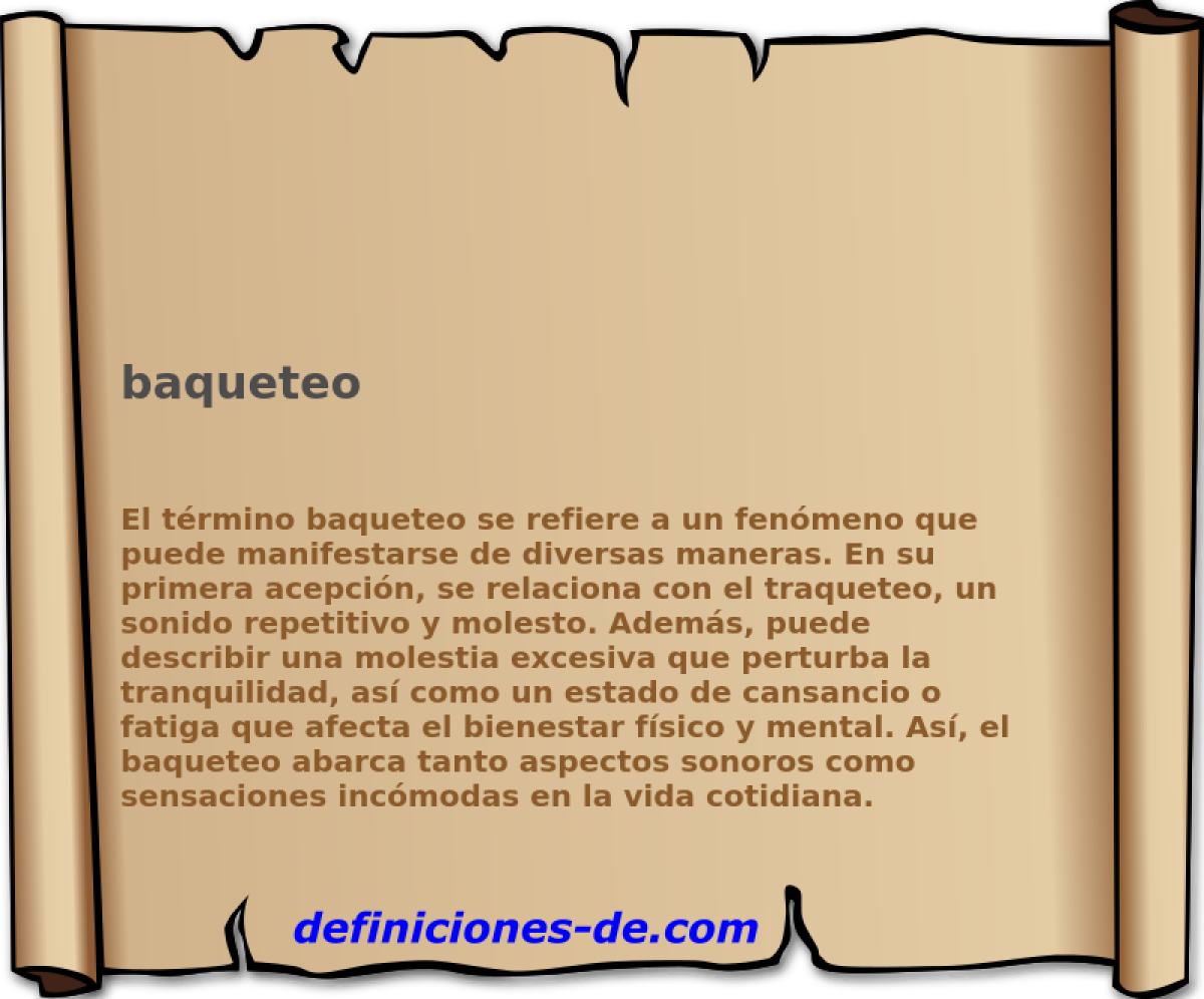 baqueteo 