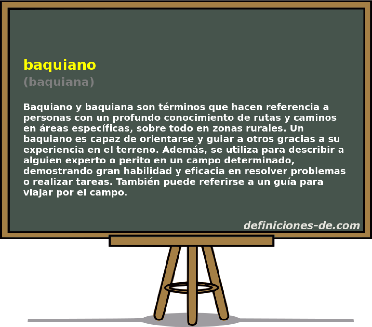 baquiano (baquiana)