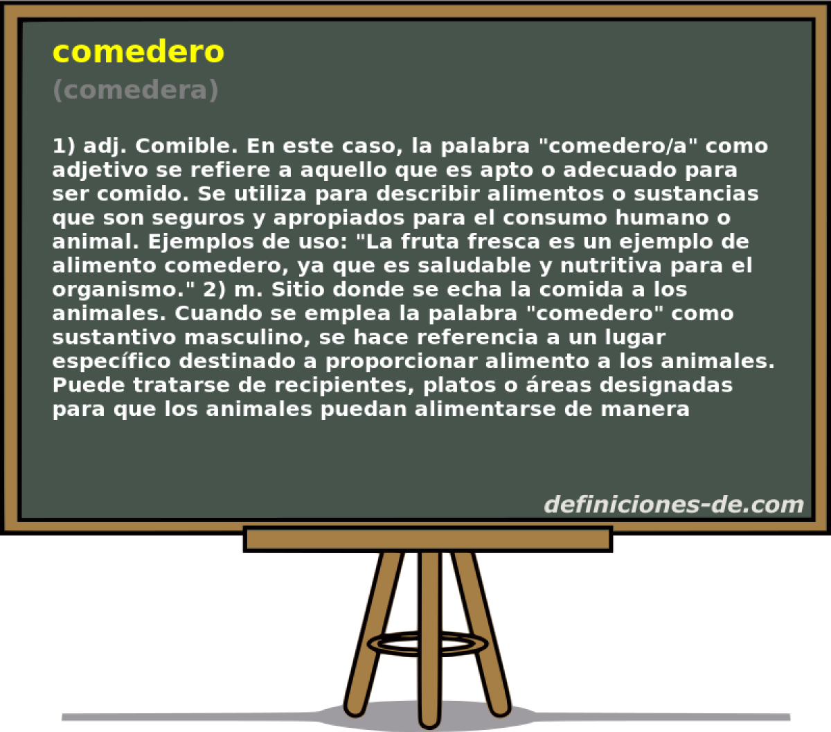 comedero (comedera)
