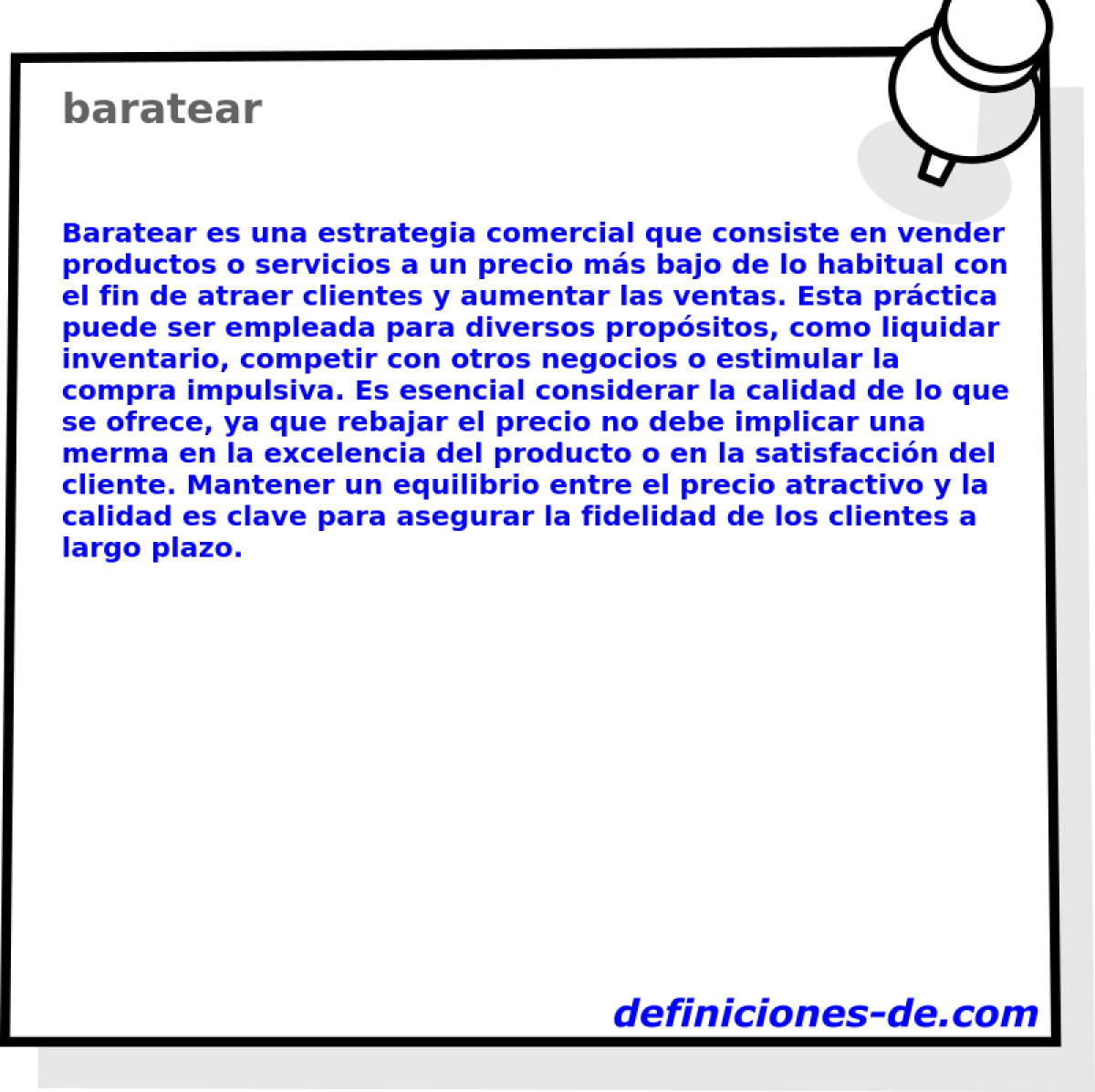 baratear 