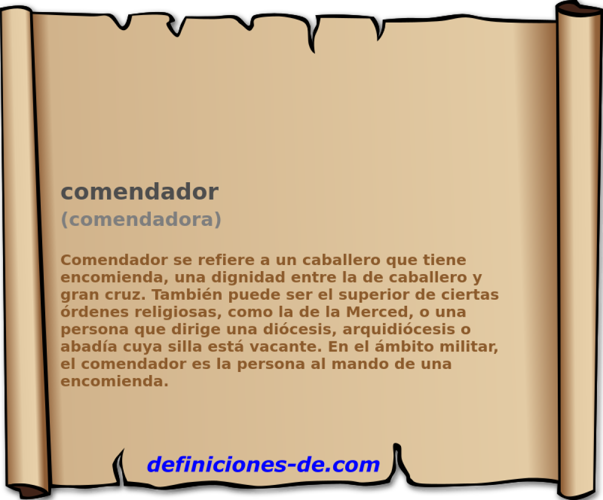 comendador (comendadora)