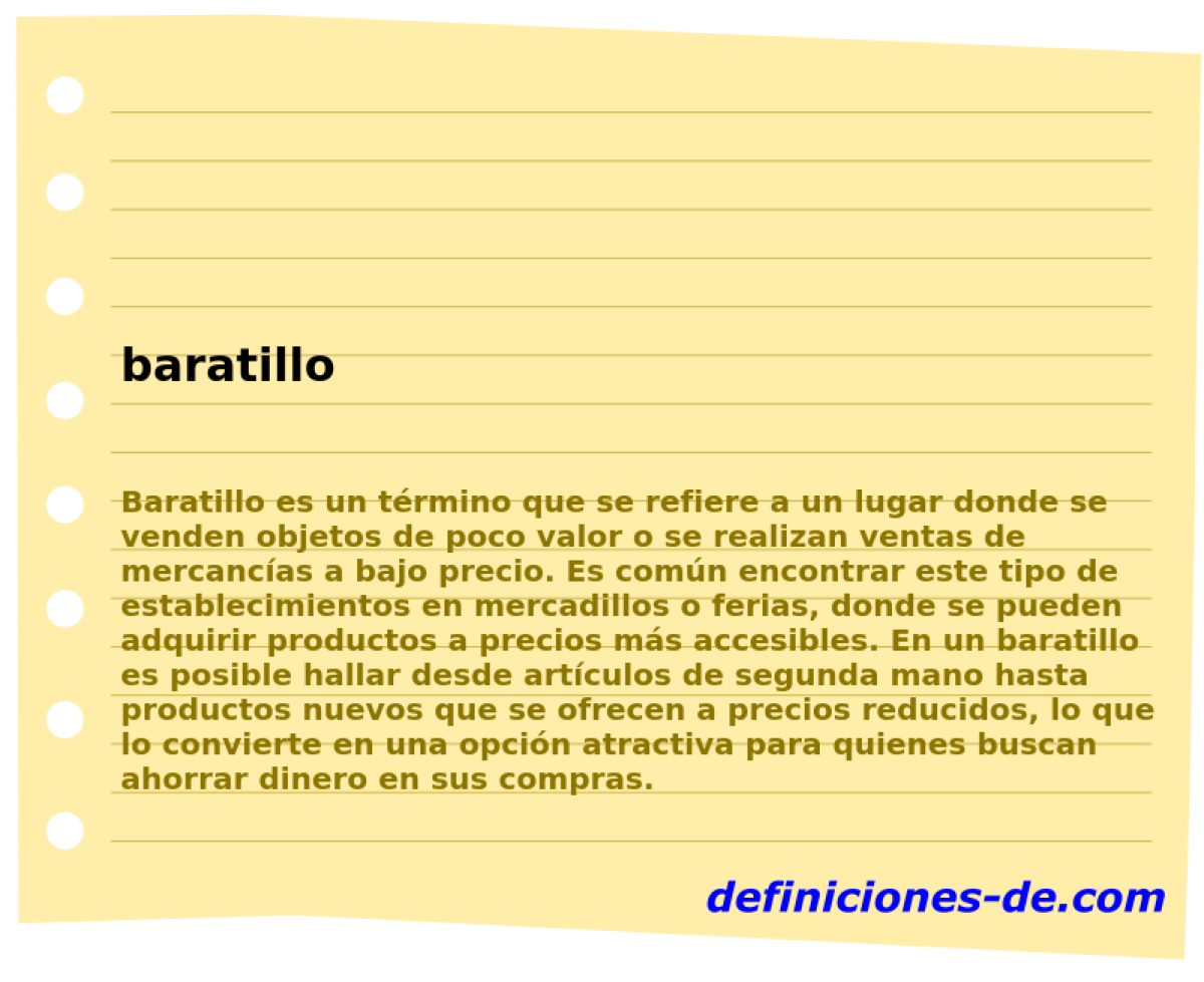 baratillo 