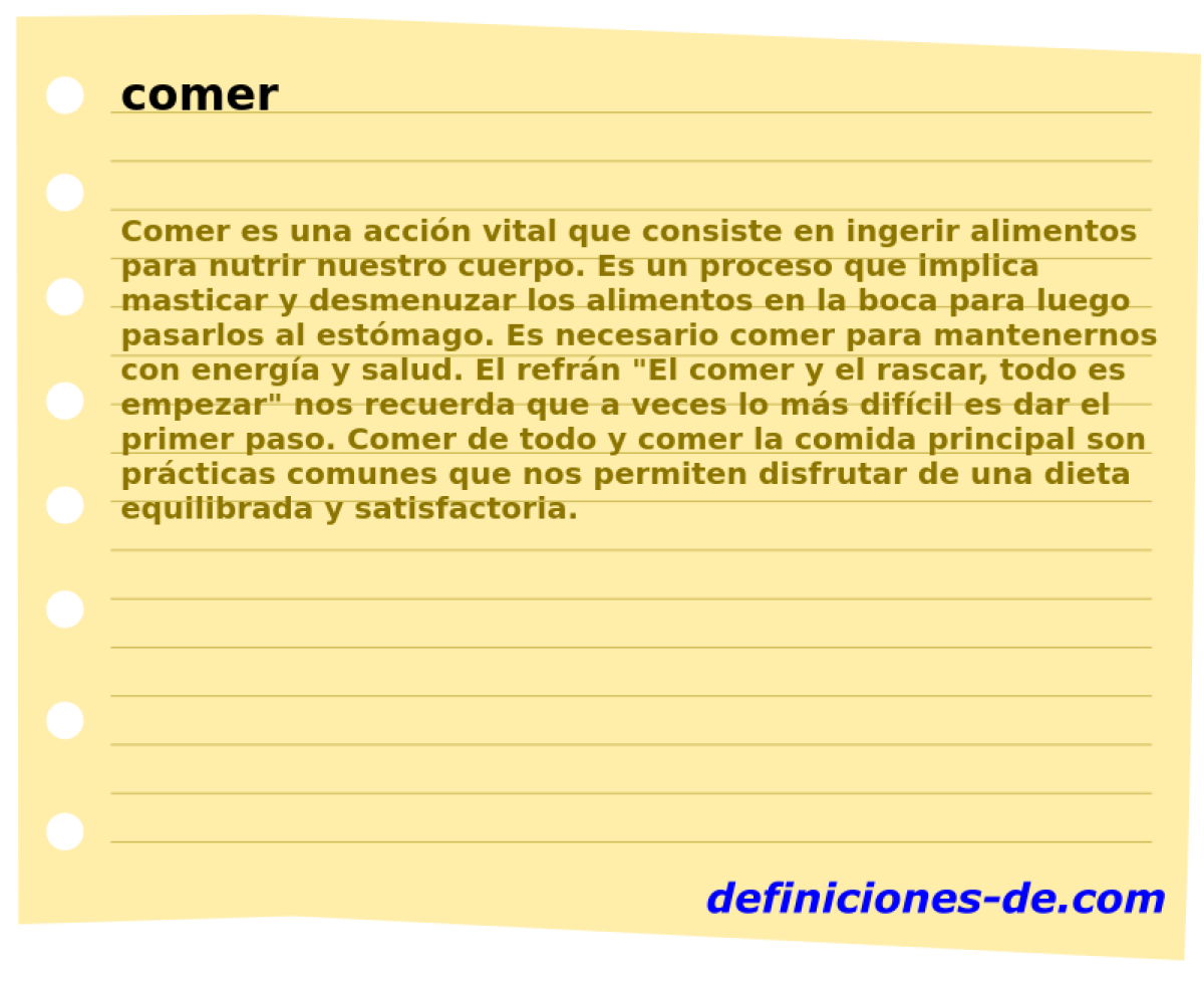 comer 