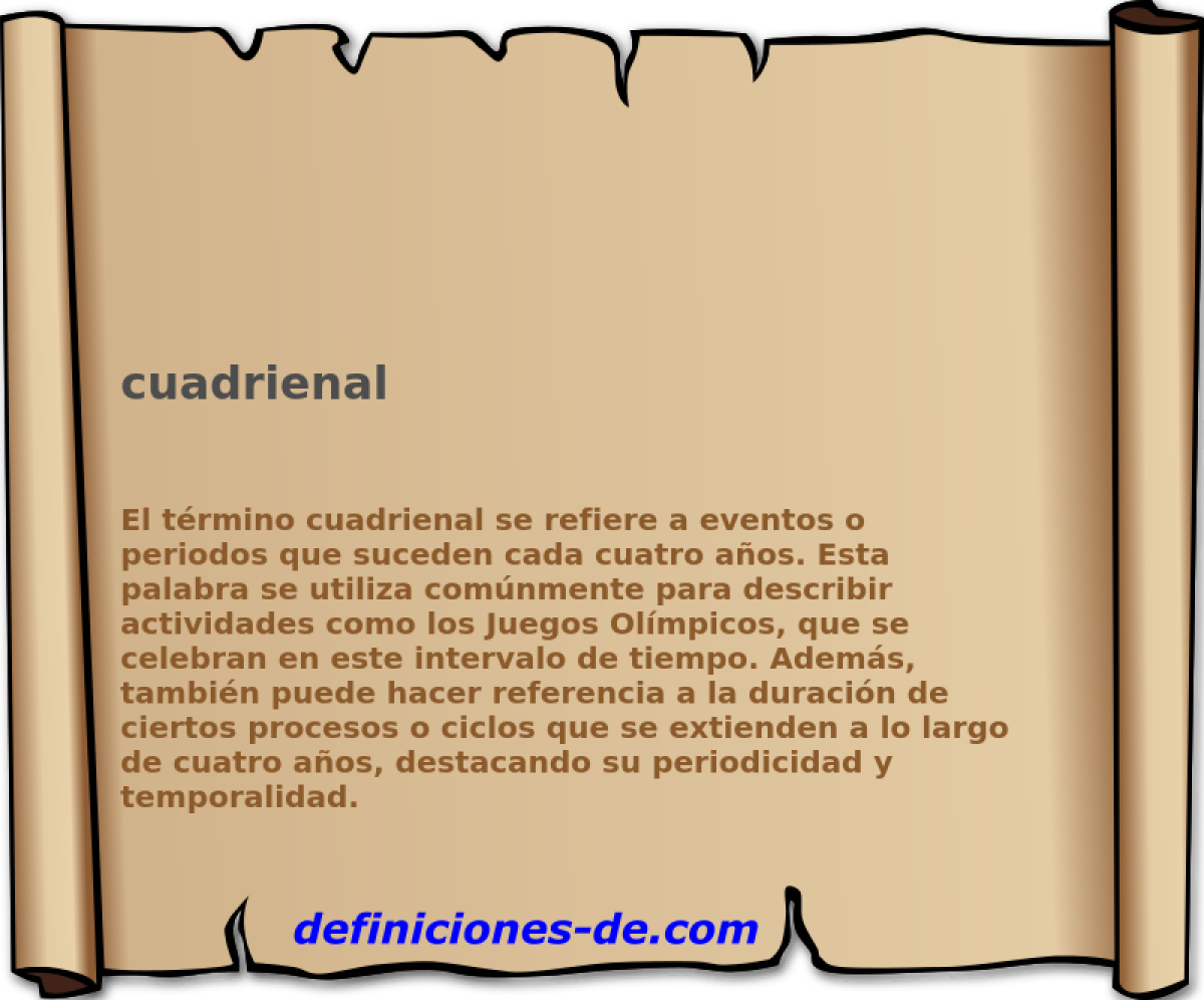 cuadrienal 