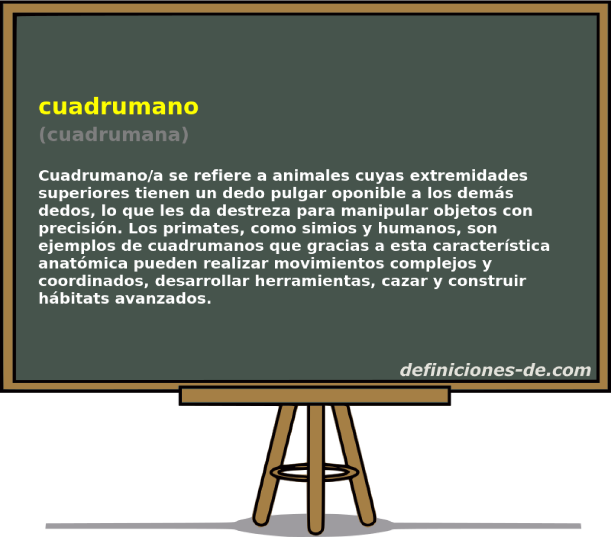 cuadrumano (cuadrumana)