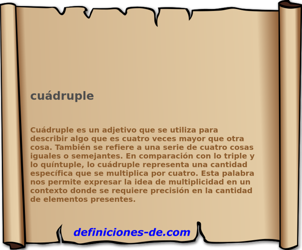 cudruple 