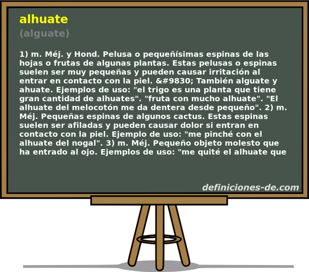 alhuate (alguate)