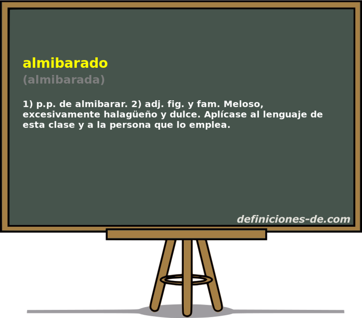 almibarado (almibarada)