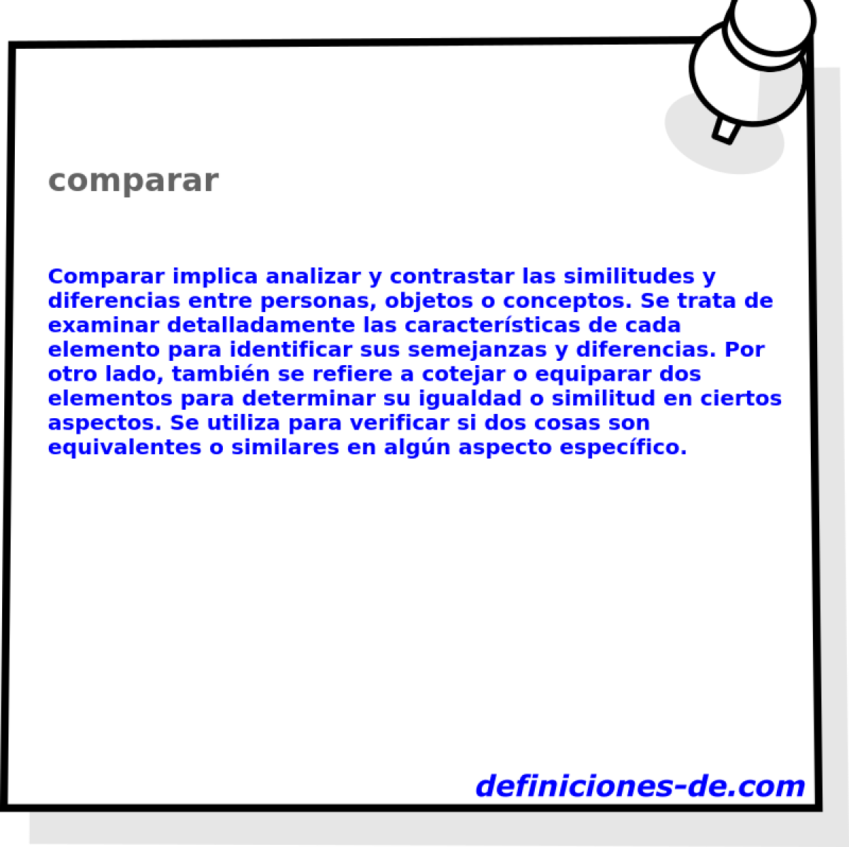 comparar 