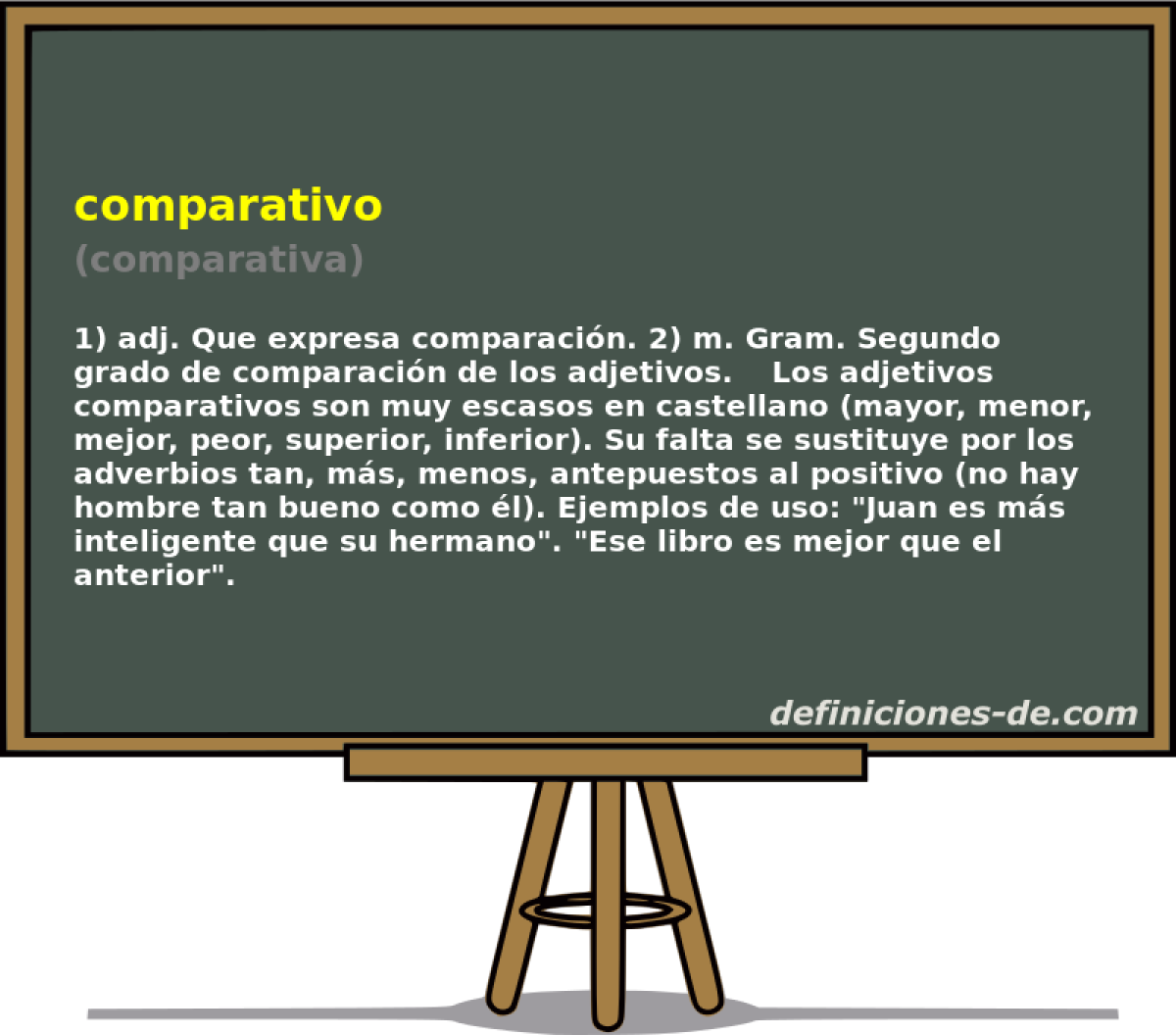 comparativo (comparativa)