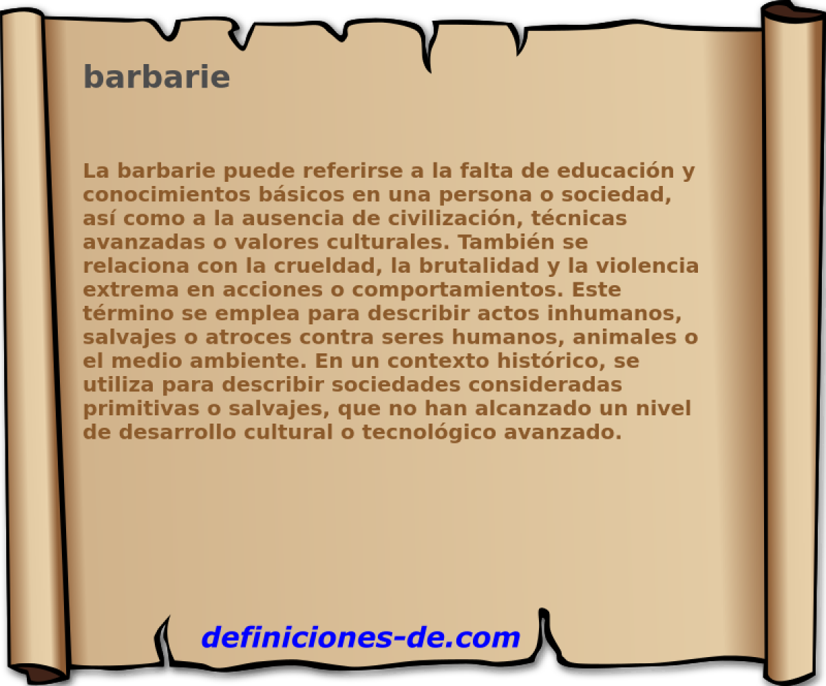 barbarie 