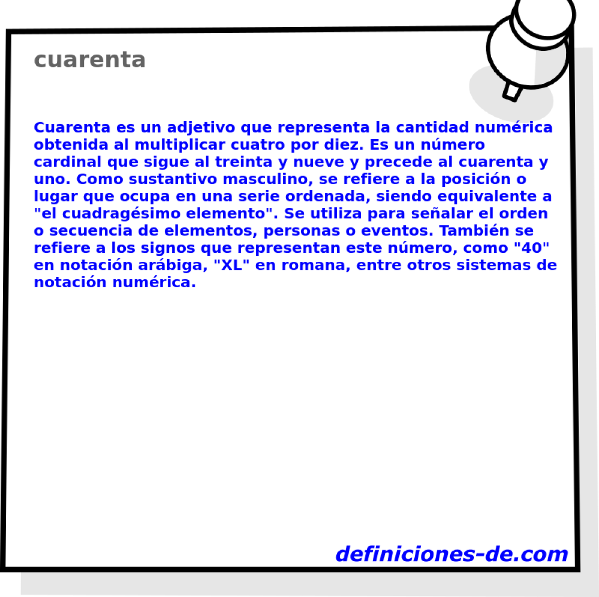 cuarenta 