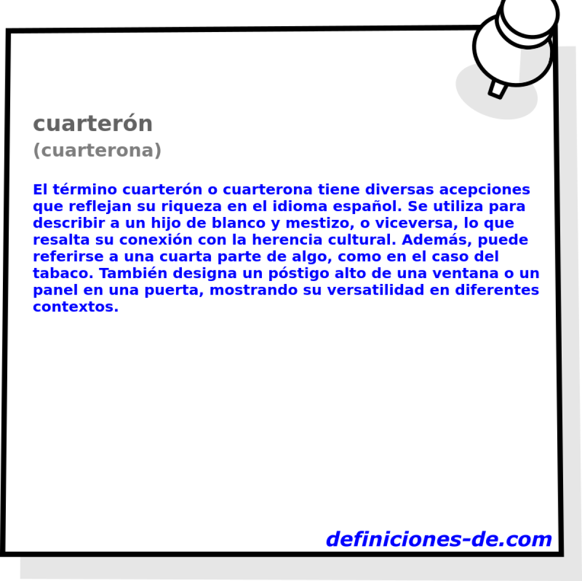 cuartern (cuarterona)