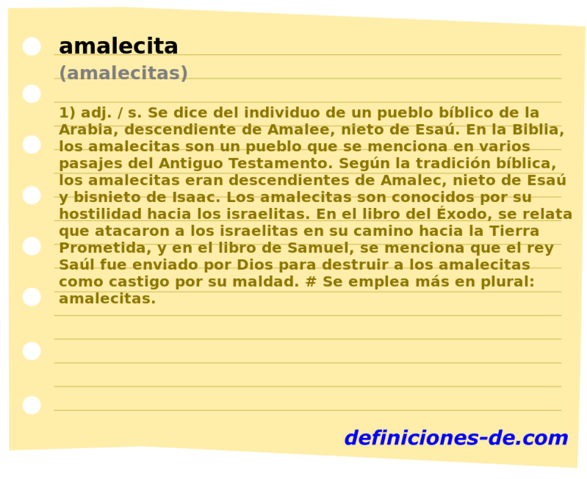 amalecita (amalecitas)
