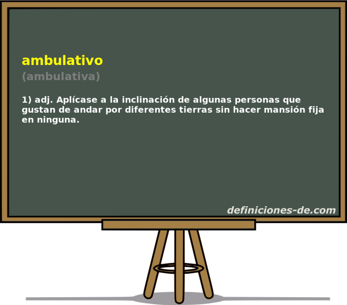ambulativo (ambulativa)