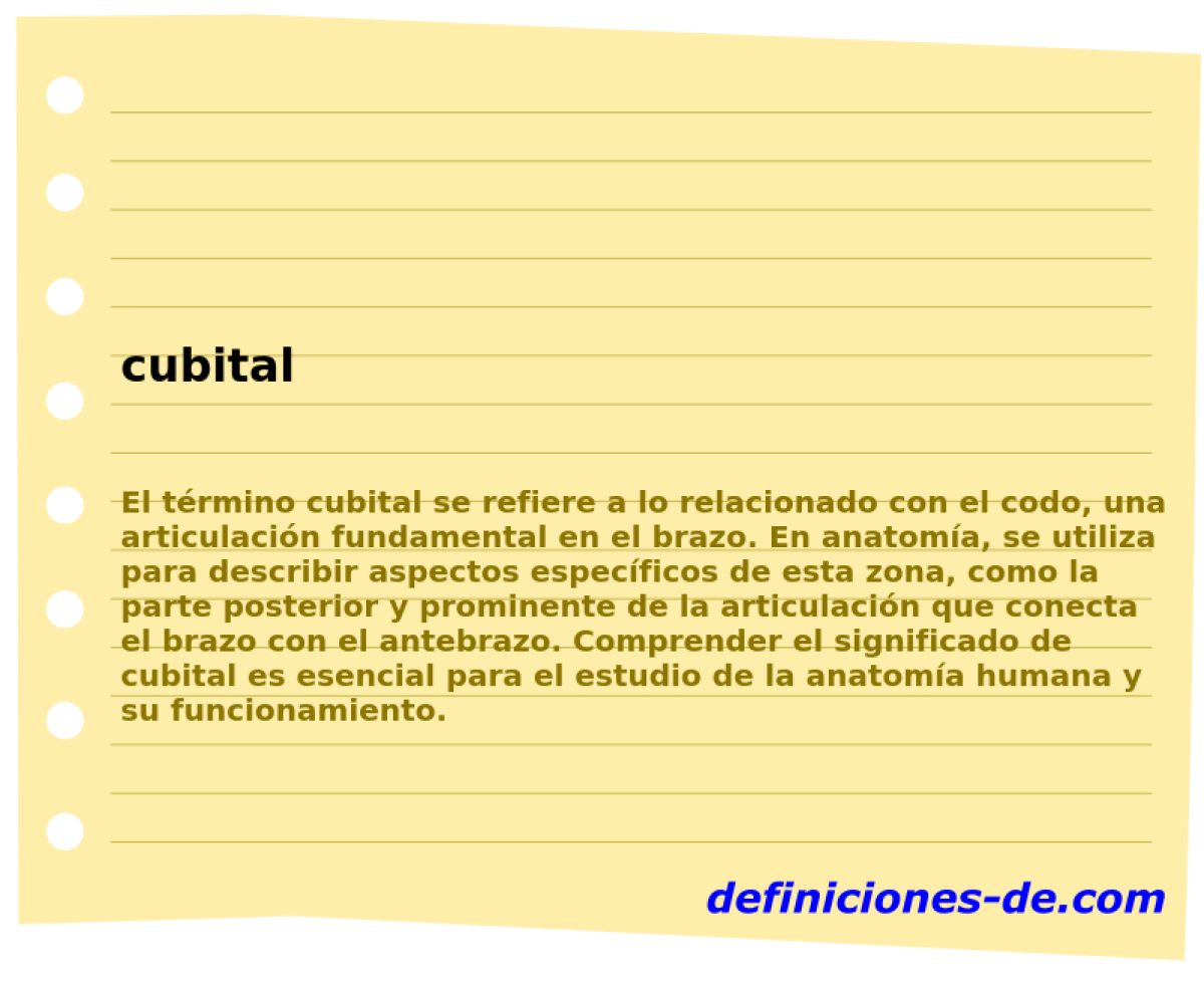 cubital 