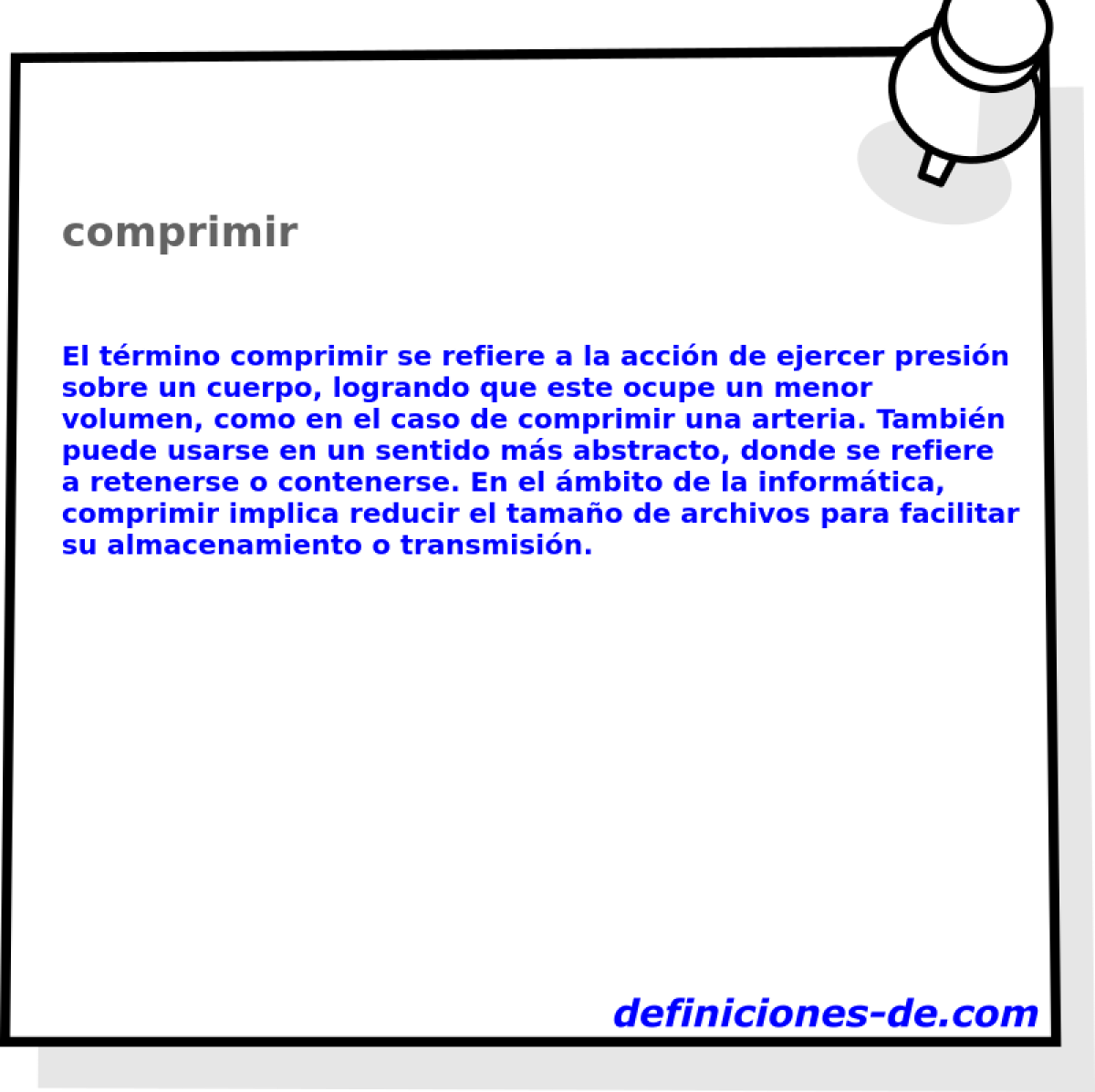 comprimir 