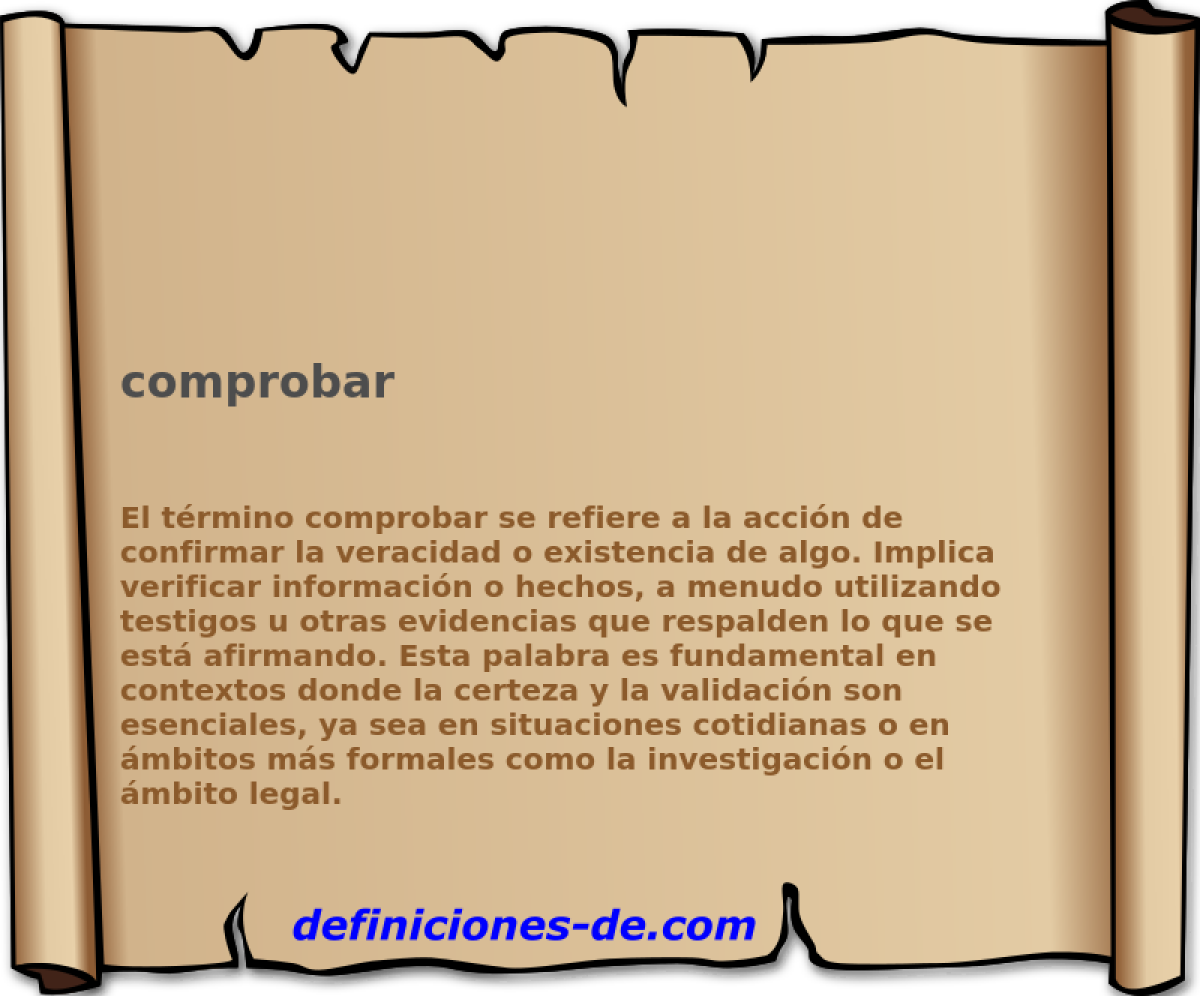 comprobar 