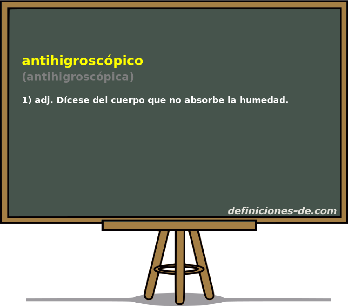 antihigroscpico (antihigroscpica)