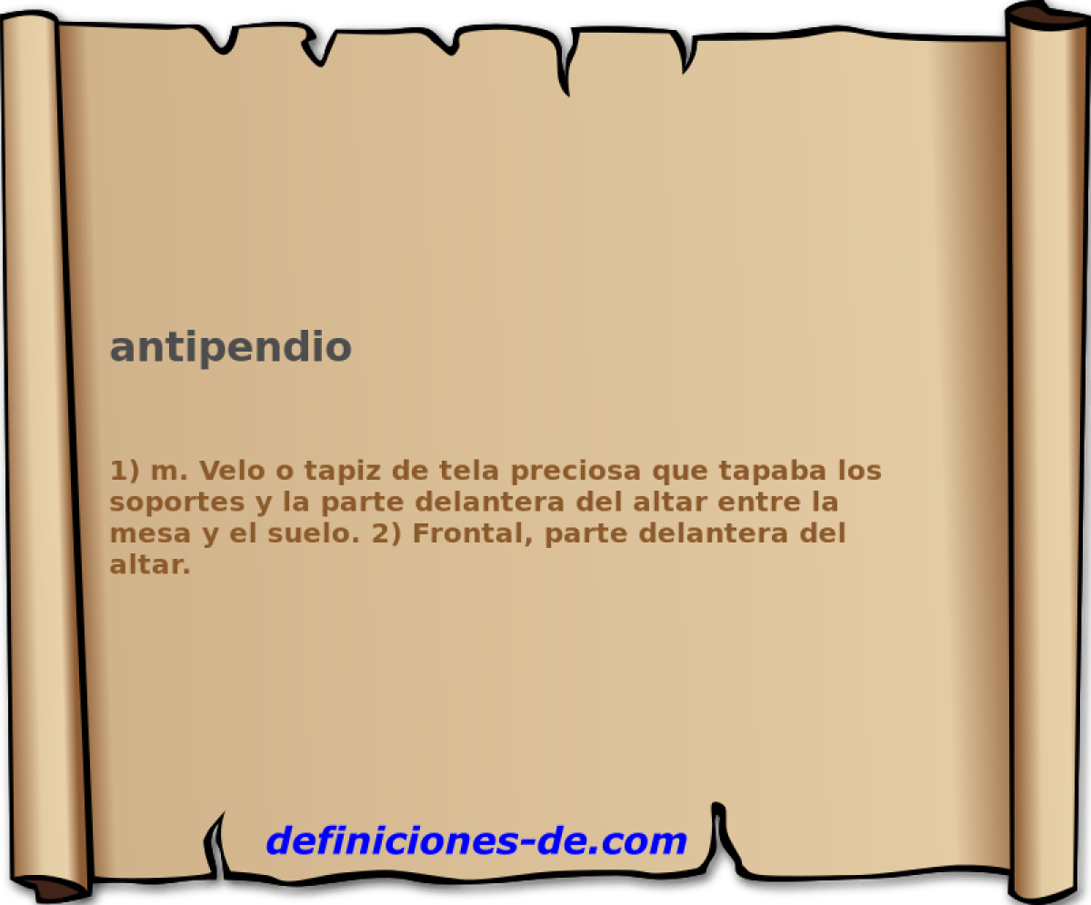 antipendio 