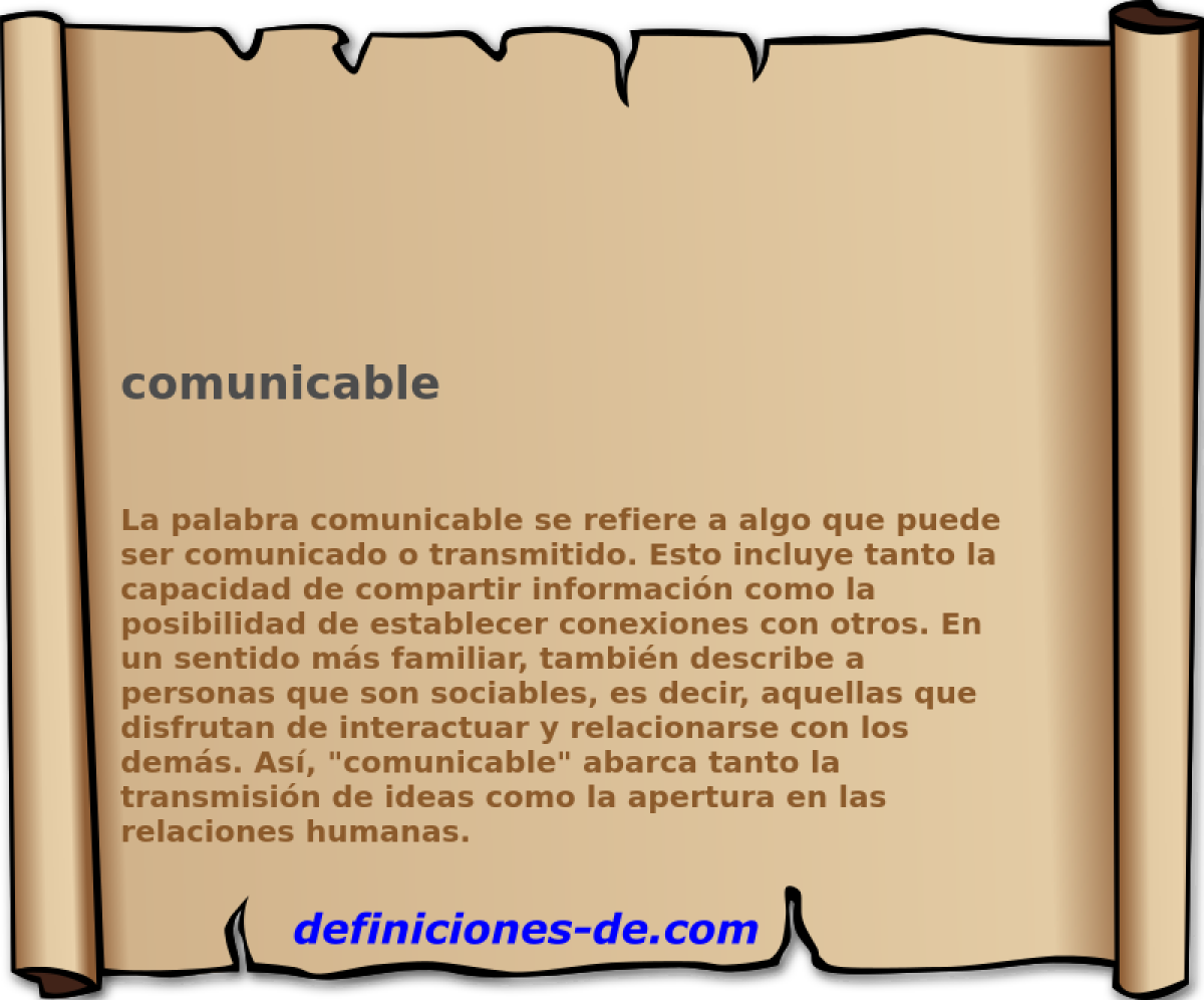 comunicable 