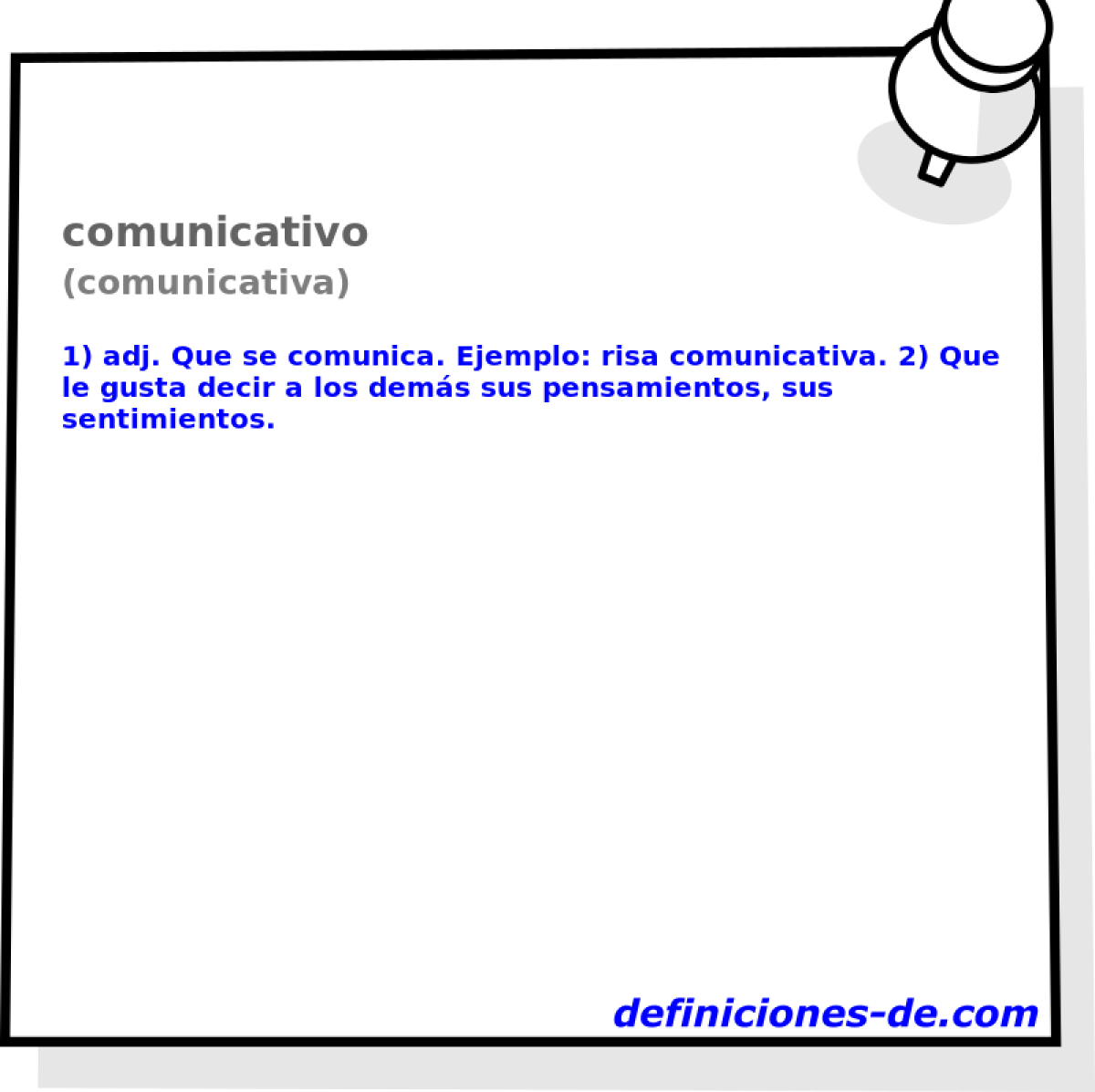 comunicativo (comunicativa)