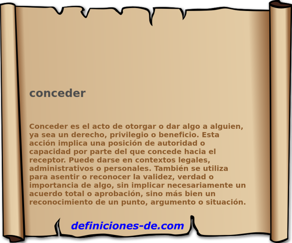 conceder 