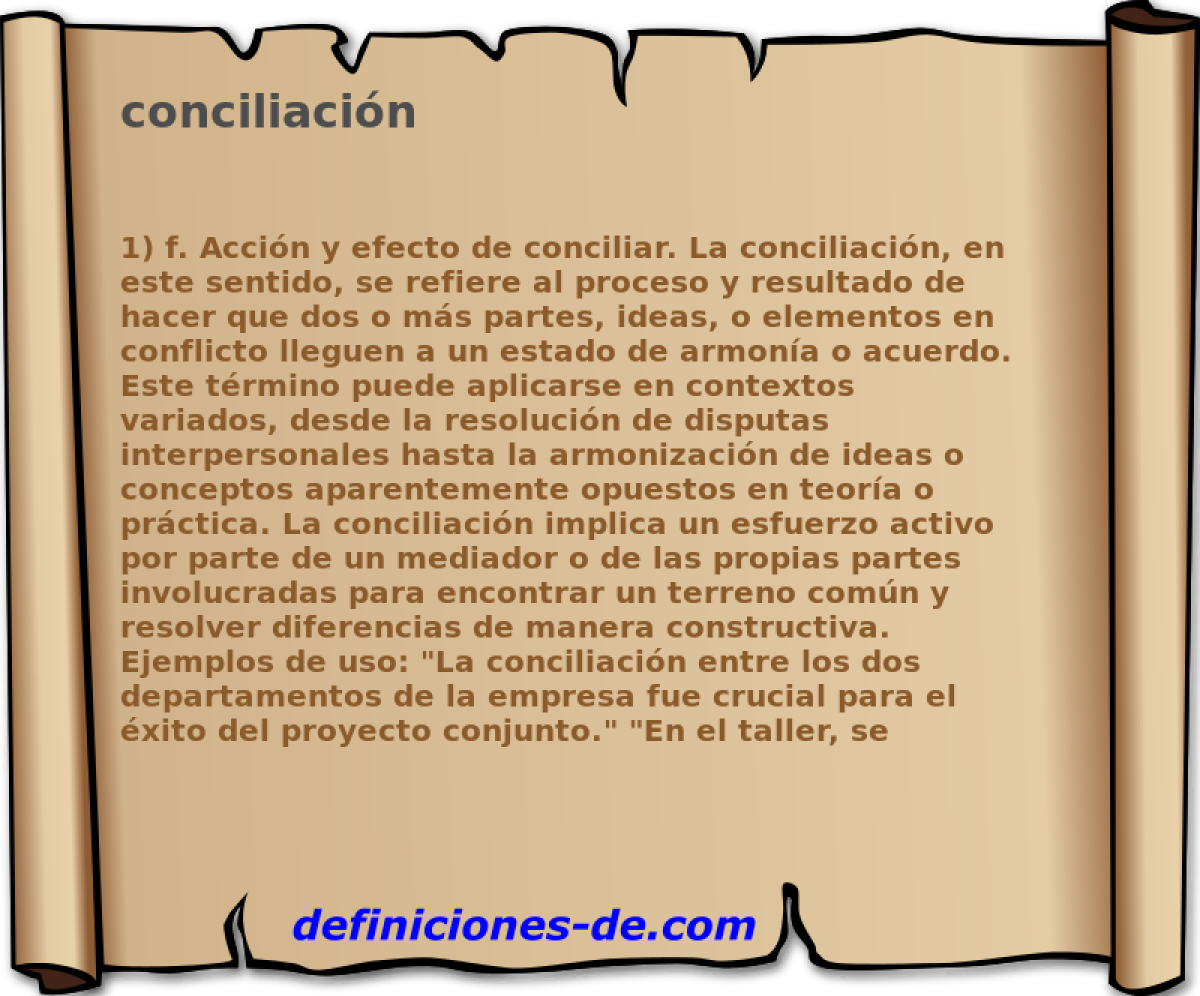 conciliación 