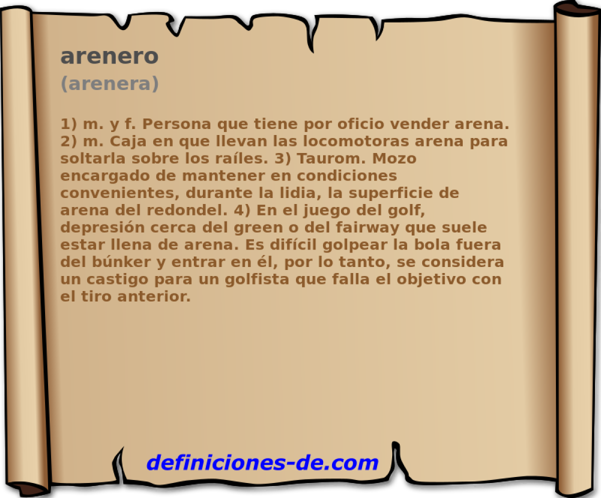 arenero (arenera)