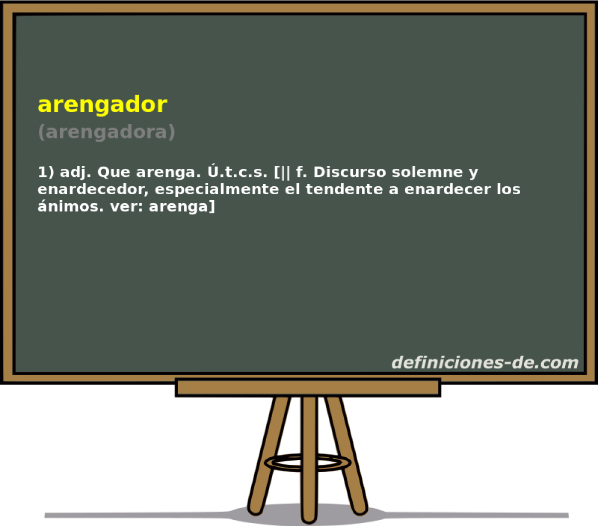 arengador (arengadora)