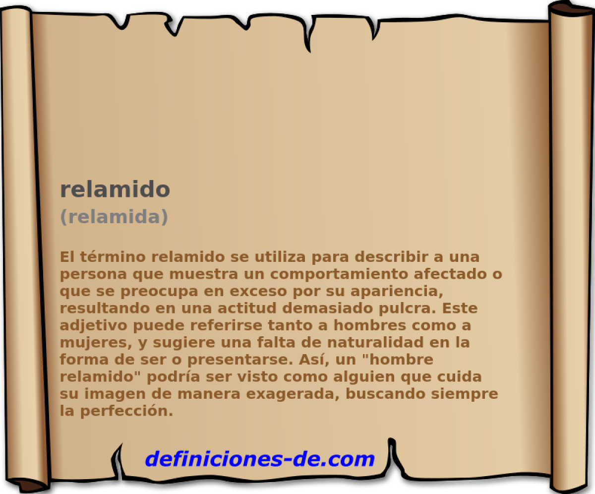 relamido (relamida)