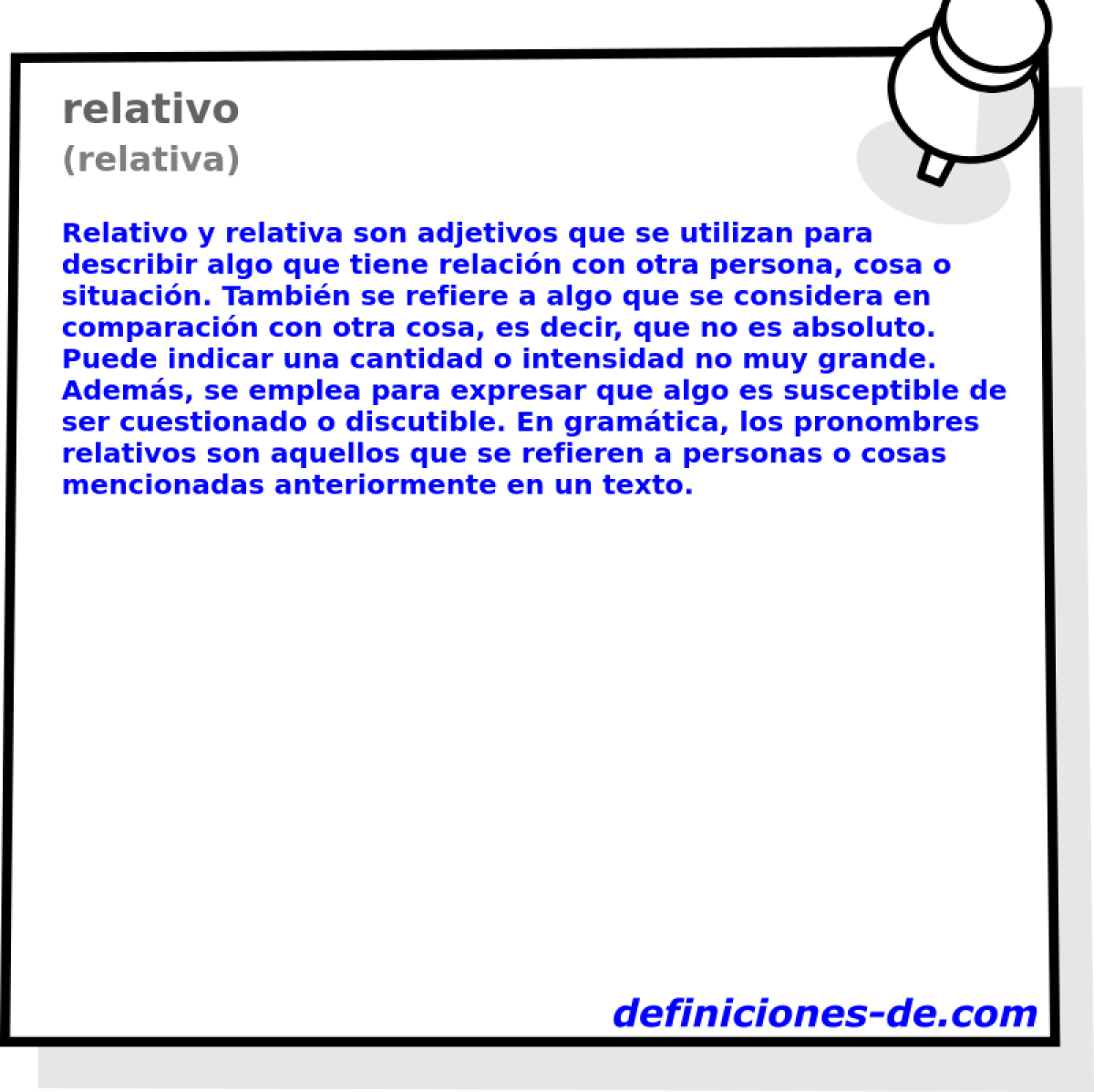 relativo (relativa)