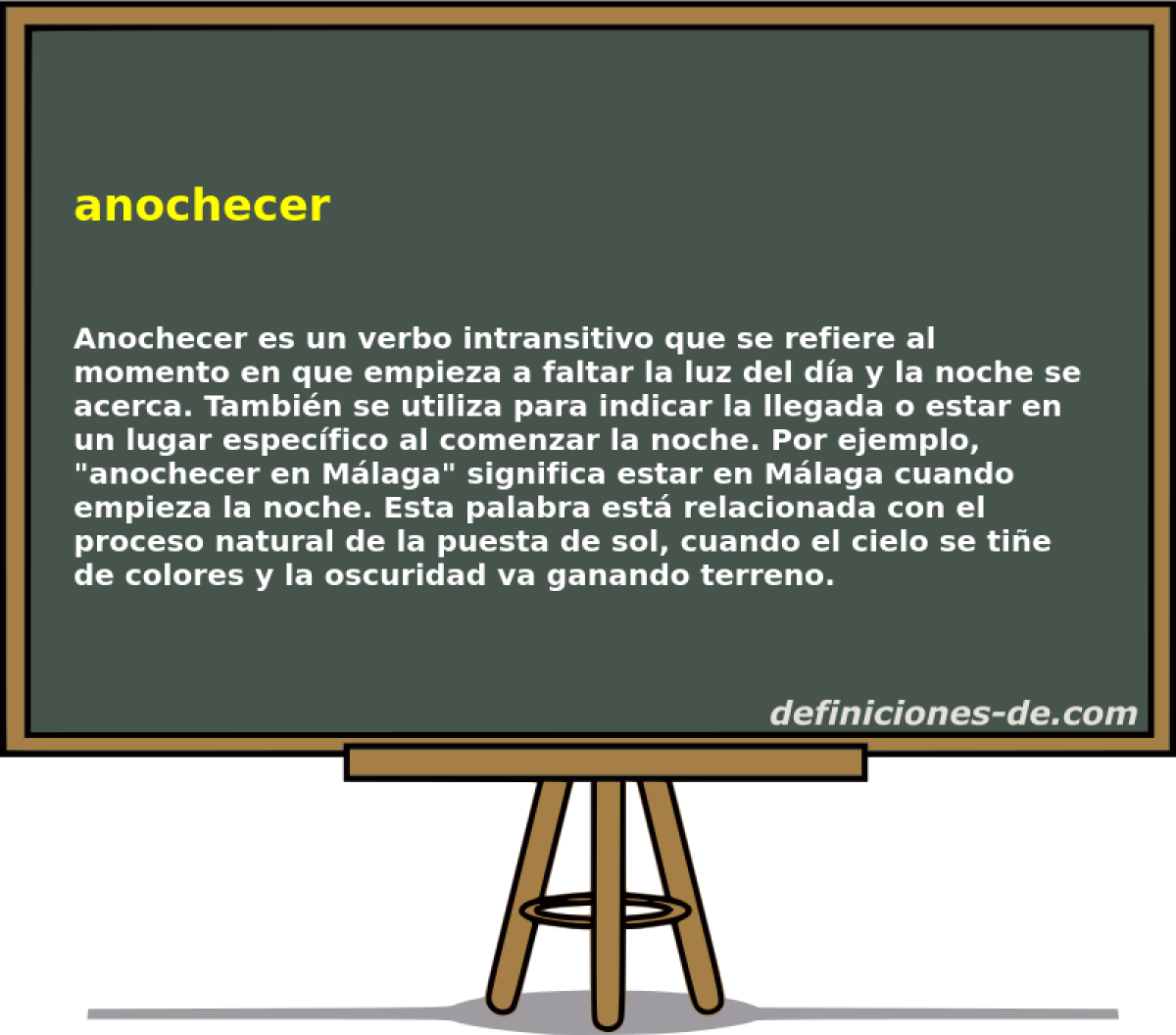 anochecer 