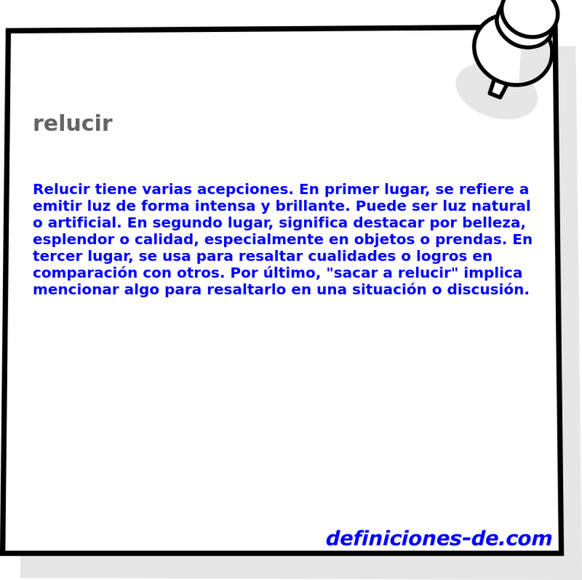 relucir 