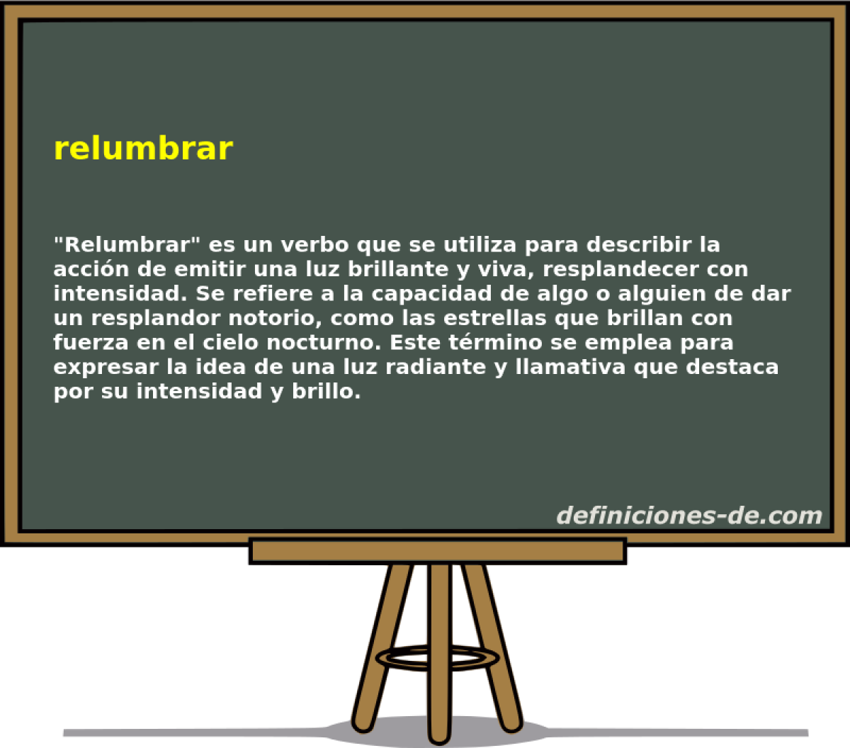 relumbrar 