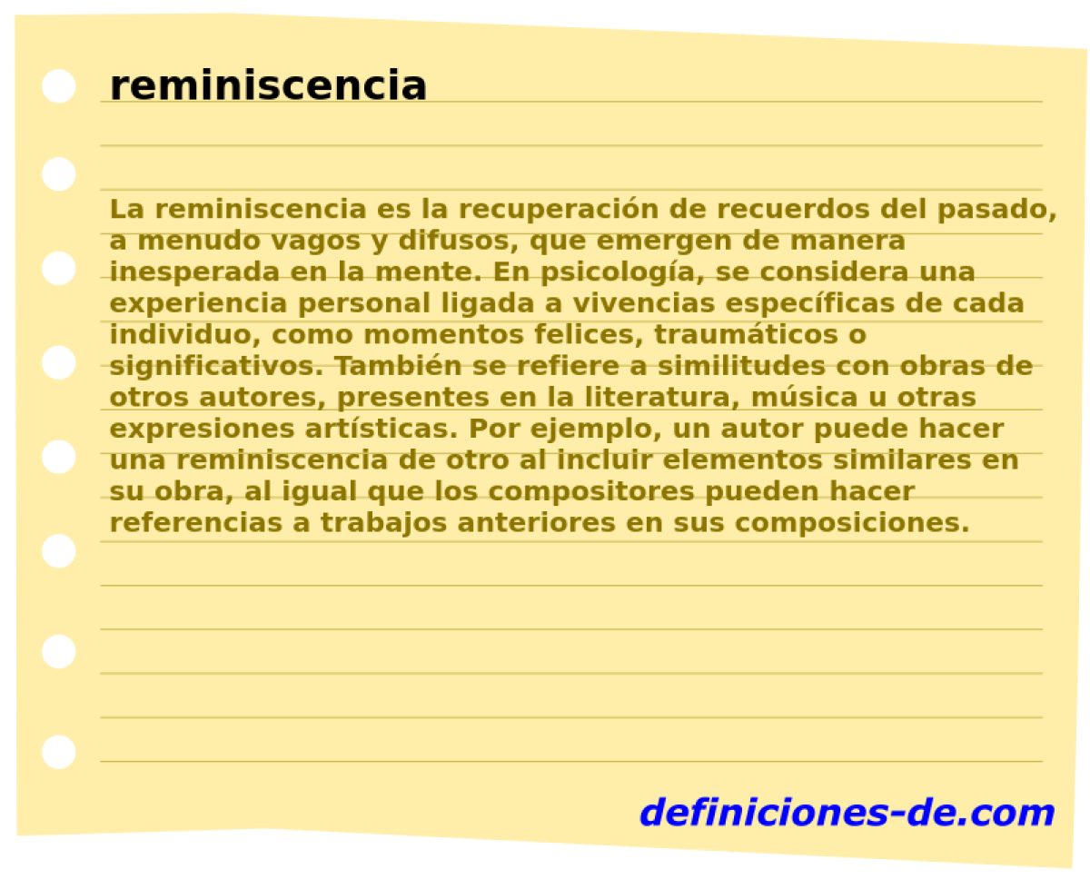 reminiscencia 