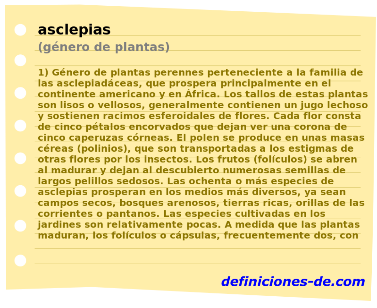 asclepias (gnero de plantas)