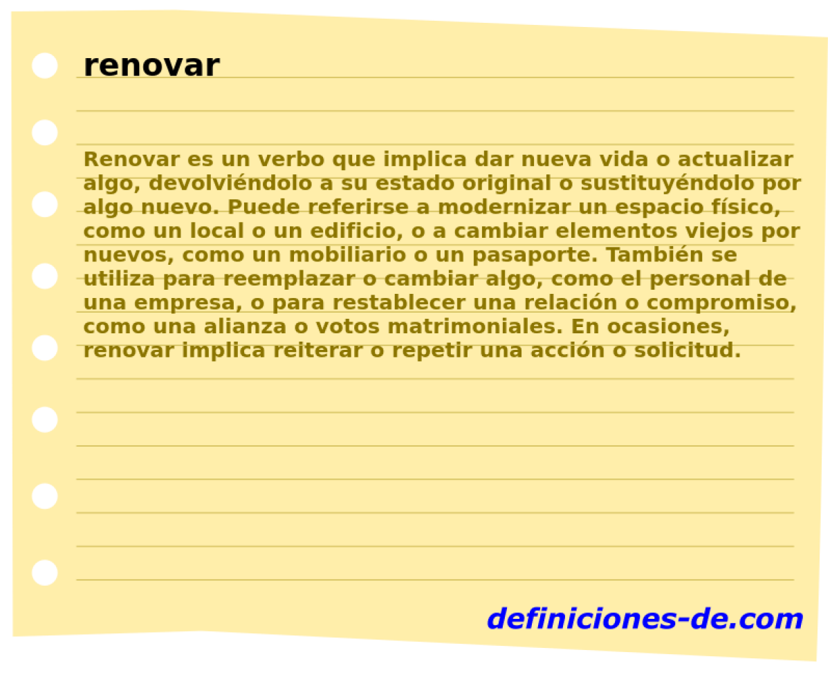 renovar 